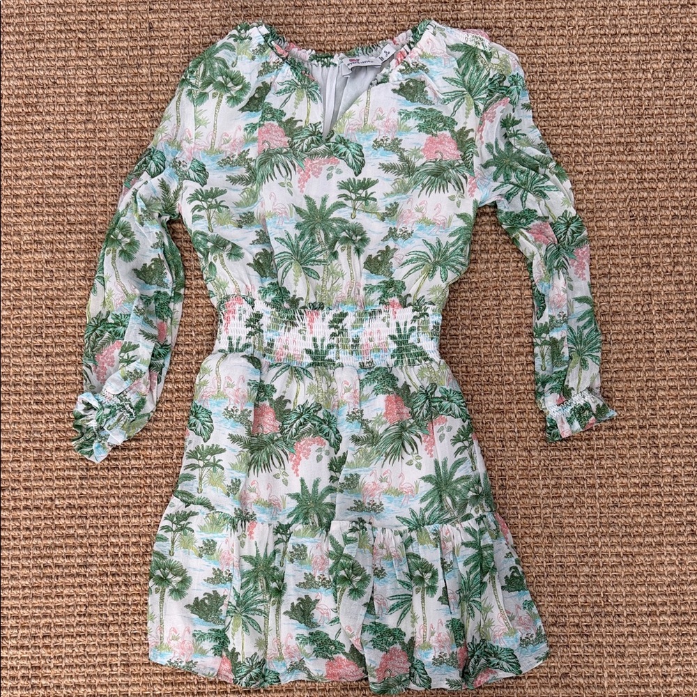 Vineyard Vines Tropical Print Girls Dress